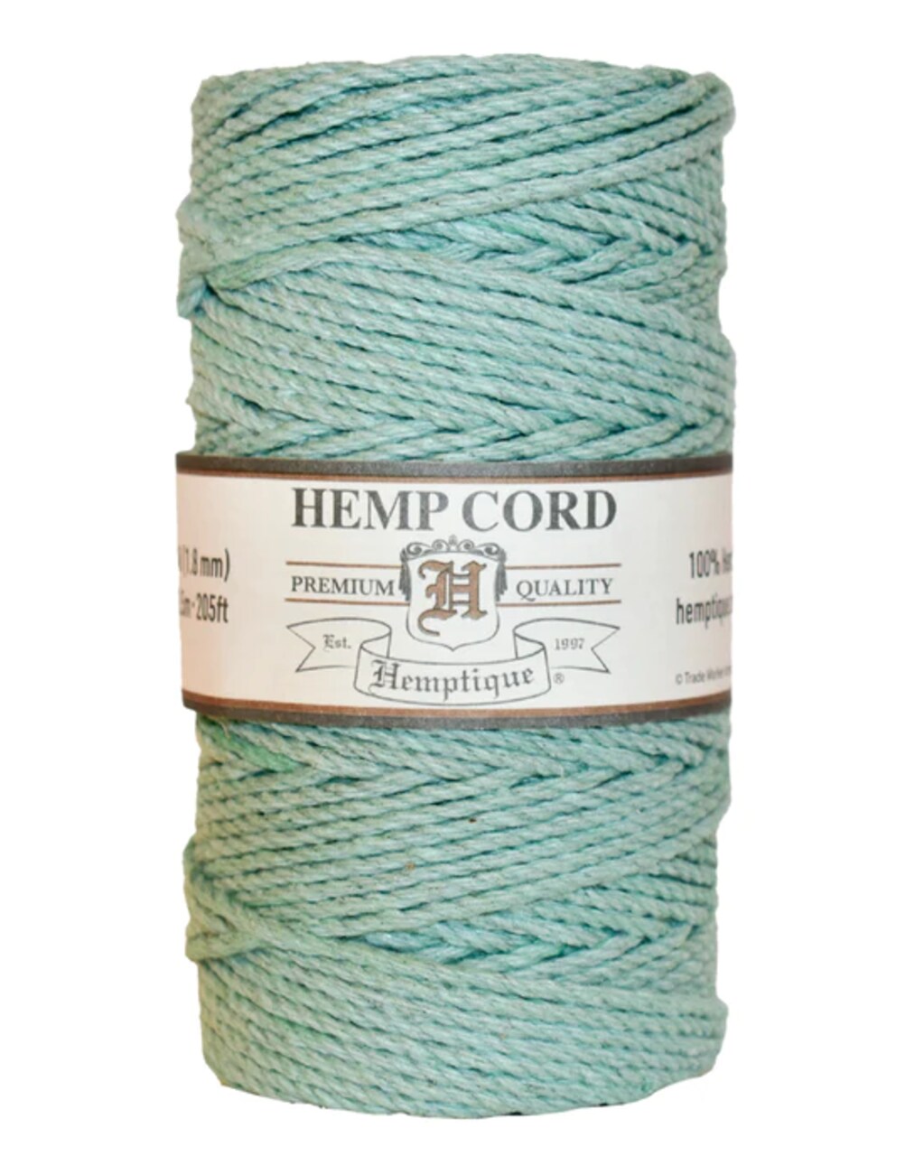 Hemptique 1.8mm #48 Hemp Cord Spools Jewelry Bracelet Making Crafting Scrapbooking Bookbinding Mixed Media Crocheting Macrame Gift Wrapping Outdoor Gardening